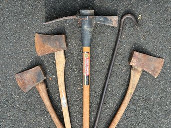 Assorted Axes & A Crowbar