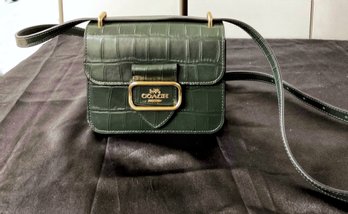 Brand New  Green Coach Square Cross Body