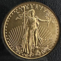 UNCIRCULATED 22-karat Pure Gold 1/10th Ounce American Eagle Coin