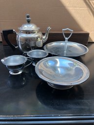 5 Piece Vintage Tea & Cookie Set