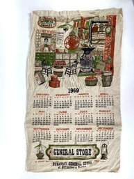 1969 Linen Calendar Towel