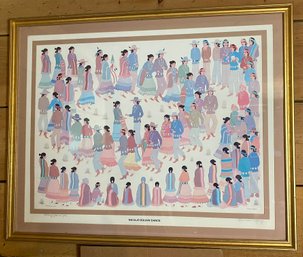 Navajo Squaw Dance Print Pencil Signed