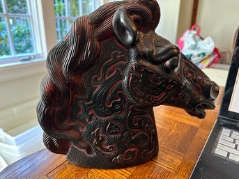 Carved Wood? Horse Head Amazing Detail