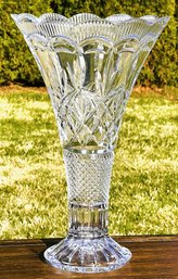 Huge Show Stopping 14' Lead Crystal Vase