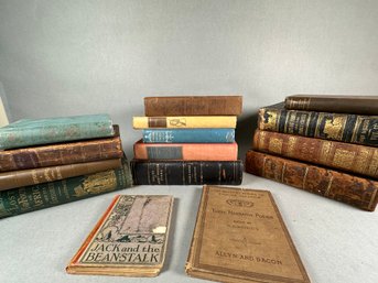 Antique Book Collection Including The Life Of Harriet Beecher Stowe, Jack And The Bean Stalk & More