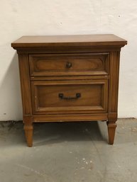 Vintage Neoclassical Side Table With Drawers