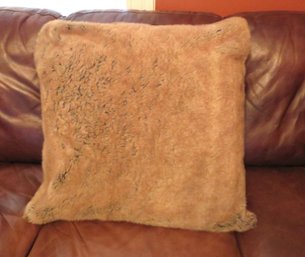 Pottery Barn Faux Fur Large Throw Pillow 2 Of 3