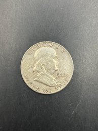 1960-D Benjamin Franklin Silver Half Dollar