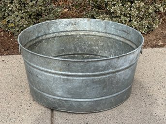 A Galvanized Round Tub