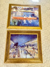 Pair Of Pierre Auguste Renoir & Pissarro Framed Prints