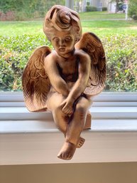 Copper/Gold Colored Angel Child Statue