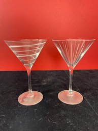 Cheers By Mikasa Crystal Martini Glasses
