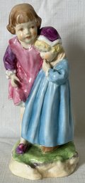 Vintage 1940s ROYAL WORCESTER Porcelain Figurine- Titled 'Babes In The Woods'