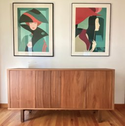 Stockholm Wood Sideboard With Finished Back By Ikea