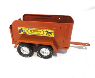 Vintage  Pressed Steel Nylint Horse Ranch Trailer