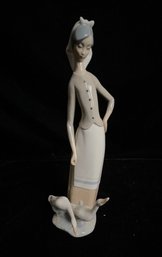 Lladro Porcelain 1035 Girl With Geese