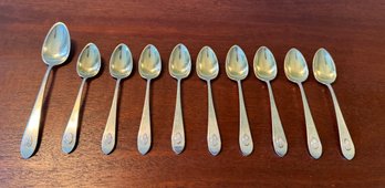 Group Of (10) Sterling Silver Gorham Spoons