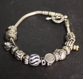 Silver Plated Beaded Bracelet