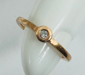 PETITE 14K GOLD SMALL DIAMOND RING