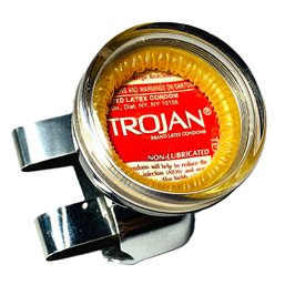 Trojan Condom Suicide Steering Wheel Knob