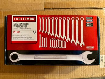 Craftsman 26-Piece METRIC Combination Wrench Set - New In Box