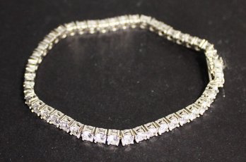 Fine Sterling Silver 925 CZ Tennis Bracelet