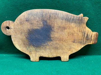 Antique Pig Or Hog Shapped Wood Cutting Board. Great Display Piece. Yes Shipping.