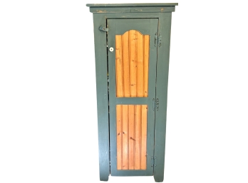 Country Primitive Green Cabinet