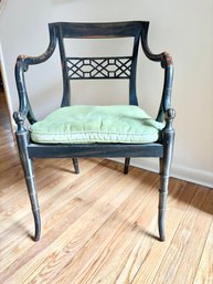Mid 20th Century Neo-Classical Colonial Style  Wooden Arm Chair