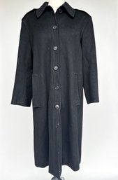 A Vintage Wool Coat, C. 1980's, By Yves. St. Laurent - Ladies 44
