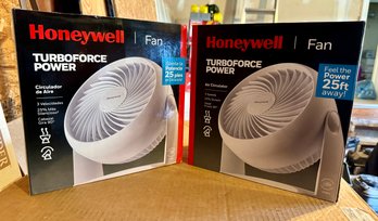 Pair Of Honeywell 3 Speed Turboforce Power Fans - New In Box