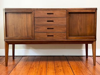 A Gorgeous Modern Mahogany Sideboard By Crate & Barrel