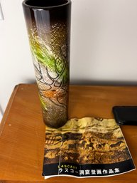 Vintage Seyei Vase With Lascaux Cave Painting Design