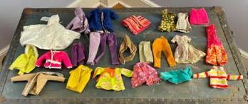 Lot Of Vintage Doll Clothes Including Barbie