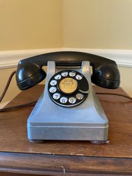 Vintage Heavy Western Electric  Metal  Dial Phone.