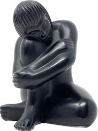 Lalique En Reve Black Nude Figurine