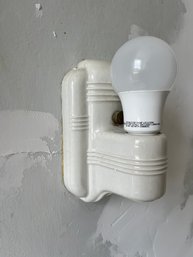 A Wall Mounted Porcelain Light - Bath 023