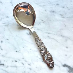 Norwegian Sterling Silver Serving Spoon By Mylius Brodrene