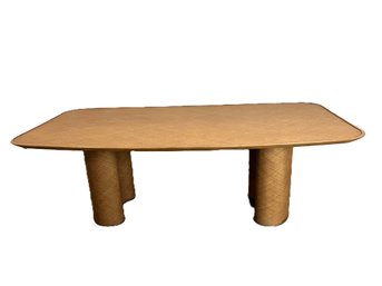 CB2 'Crest' Rattan Dining Table $1346 Retail Out Of Stock Online