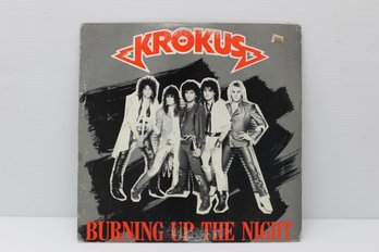 Krokus Burning Up The Night Promotional Album On Arista Records