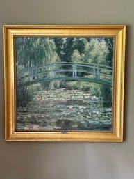 Framed 'Japanese Footbridge' Claude Monet Print