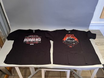 Pair Of UFC Shirts, Fight Island And Romero