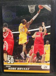 2008 Topps 50 Kobe Bryant Insert Card - M