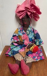 A Charming Vintage Caribbean Cloth Doll