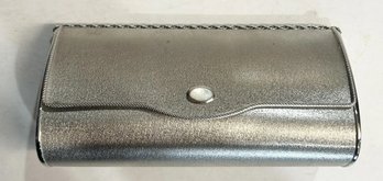 Bergdorf Goodman Silver Metal Clutch