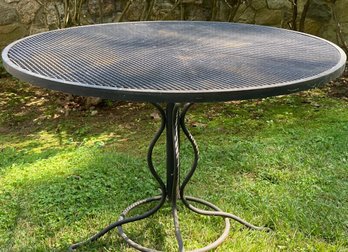 Round Vintage Wrought Iron Table