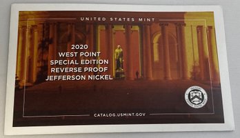 2020 West Point Special Edition Reverse Proof Jefferson Nickel