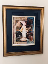 Art Print Of Woman In Frame - Numbered