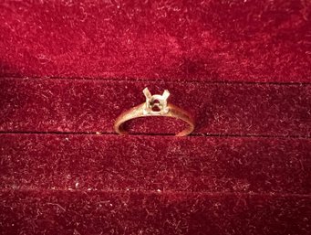 Vintage 14k Gold Ring Setting, Ring Size Roughly 6.5