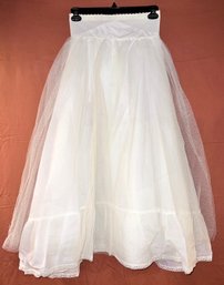 Vintage Ladies Size 16 White Bridal Wedding Gown Underskirt